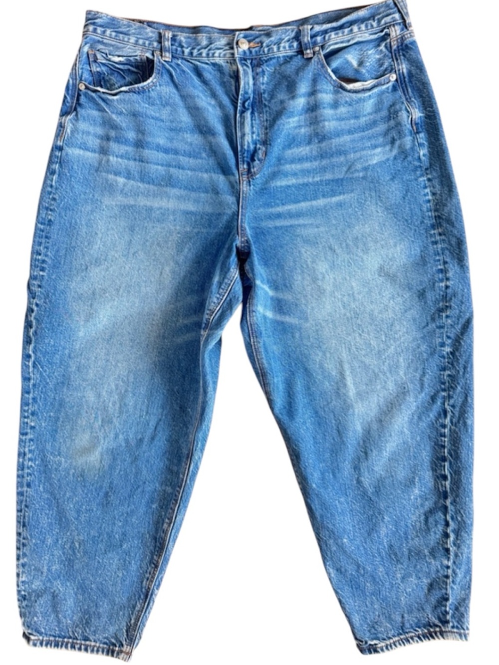 American Eagle High Rise Mom Jeans Women’s 18 Relaxed Straight Denim